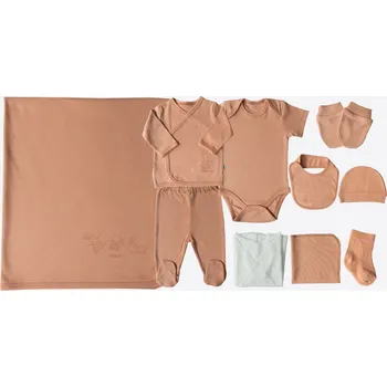 Kojenecká souprava kitikate NOVOROZENECKÁ SADA ORANŽOVÁ 10DÍLNÁ _S66268 Velikost: 0 - 1 MĚSÍC