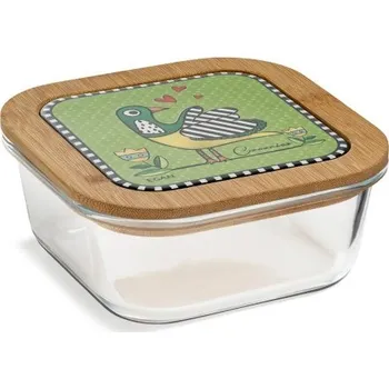 Dóza na potraviny EGAN Skleněná dóza Cocoricò Zelená – 15×7 cm