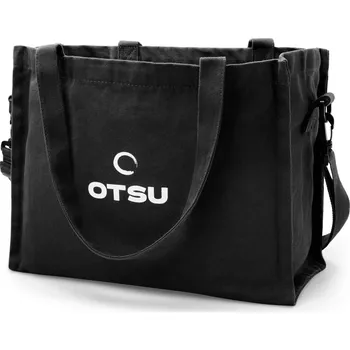 Otsu - černá bavlněná plátěná taška - Otsu