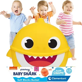 ostatní stavebnice Stavebnice Clemmy - Kyblík Baby Shark