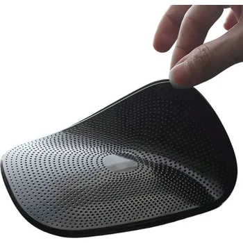 Protiskluzová silikonová podložka do auta 15 x 10 cm Černá lepicí podložka na palubní desku Držák na mobilní telefon Magická podložka z gelového materiálu