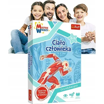 Desková hra Stolní hra MISTR VĚDOMOSTÍ LIDSKÉ TĚLO EDUKAČNÍ HRAČKY PRO DĚTI HRA PRO DĚTI LOGICKÉ HRY KVÍZ KARETNÍ HRA SPOLEČENSKÁ HRA EDUKAČNÍ SADA VZDĚLÁVACÍ HRA Trefl