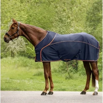 Deka pro koně Deka síťovaná WALDHAUSEN Cooler Fly-Summer night blue/orange 165cm