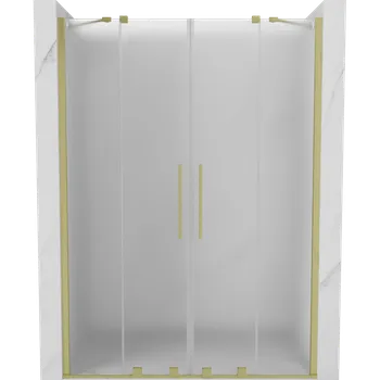 Sprchové dveře Mexen Velar Duo sprchové dveře posuvné 150 cm, matné, zlaté kartáčované - 871-150-000-32-55 Sprchové dveře