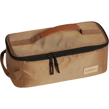 Kempingová taška na příbory 13 x 31 x 12 cm Cestovní pouzdro na kuchyňské náčiní Zipové pouzdro na příbory Neutrální barvy Organizér na vaření khaki