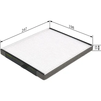 Ventilátor topení a klimatizace Filtr, vzduch v interiéru BOSCH 1 987 432 241