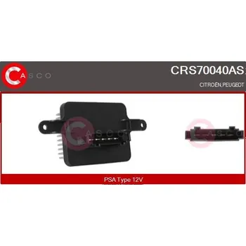 Odpor, vnitřní tlakový ventilátor CASCO CRS70040AS