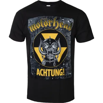 Pánské tričko Tričko metal pánské Motörhead - Achtung g- Blk - ROCK OFF - MHEADTEE06MB - M
