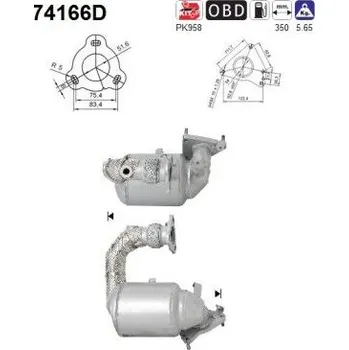 Katalyzátor Katalyzátor AS 74166D