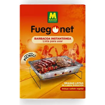 Zahradní gril Massó Jednorázový gril Masso fuegonet el exterior Aluminium