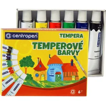 Speciální výtvarná barva Temperové barvy Centropen 6ks 12ml
