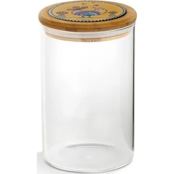 Dóza na potraviny EGAN Skleněná dóza Cocoricò Žlutá – 10×17 cm