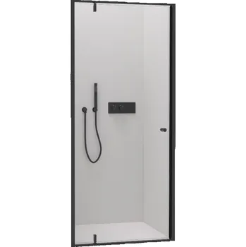 CERANO - Sprchové pivotové dveře Ferri L/P - 6 mm - černá matná, transparentní sklo - 100x195 cm
