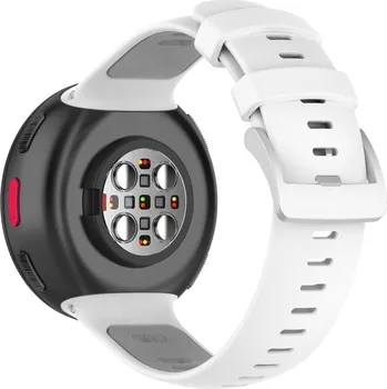 VSECHNONAMOBIL 111871 SPORTY Vyměnitelný silikonový řemínek Polar Vantage V2 bílý