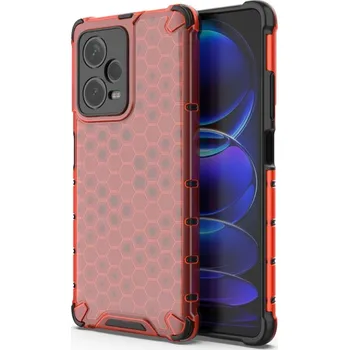 Pouzdro na mobilní telefon VSECHNONAMOBIL 58893 HONEYCOMB Ochranný kryt Xiaomi Redmi Note 12 Pro+ 5G červený