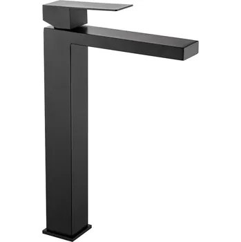 Vodovodní baterie TUANA Umyvadlová stojánková baterie Angela vysoká černá matná TU-428176