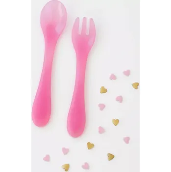 Příbor Baby Nova Dětský příbor - RŮŽOVÁ