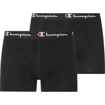 Sada pánského spodního prádla pánské boxerky CHAMPION - BLACK/BLACK - 2 ks - M (Champion 2PK Boxer)