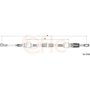Tažné lanko, ruční převodovka COFLE 92.12.7233
