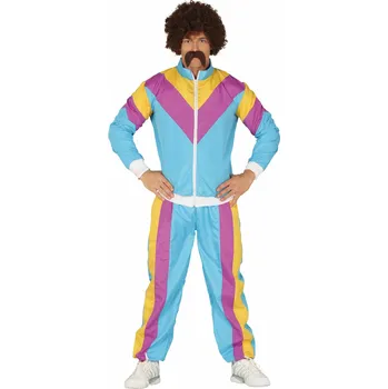 Fiestas Guirca Kostým retro šusťáková souprava 80. léta Karnevalový kostým Fiestas Guirca Kostým retro šusťáková souprava 80. léta