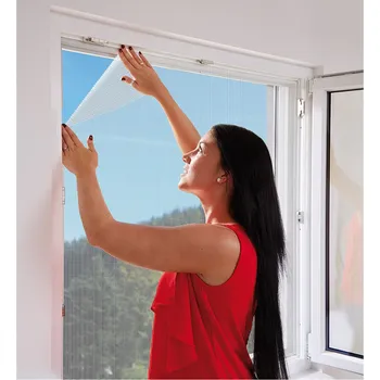 Odpuzovač zvířat Síť proti hmyzu na suchý zip Schellenberg Laminát Bílá (130 x 150 cm)