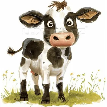 Nášivka Nažehlovačka Kravička - 6 x 6 cm