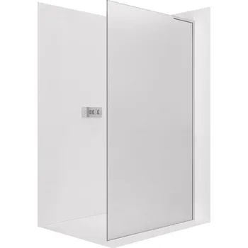 CERANO - Sprchová zástěna Walk-in Onyx L-pravá vzpěra - 8 mm - chrom, mléčné sklo - 30x200 cm