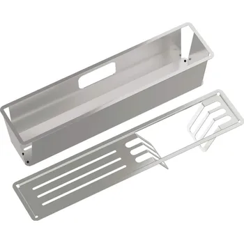 Set školních potřeb Deante Magnetic dřez z kartáčované oceli, set košíku a odkapávače, 2 prvky ZZMK022K