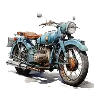 Nažehlovací obrázek - motorka V (dva rozměry), Velikost: Malý