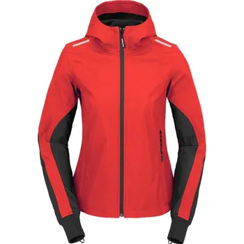 Moto bunda Bunda HOODIE ARMOR LIGHT LADY 2023, SPIDI, dámská (černá/červená) (Velikost: XL)