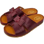 S 2593 - 008 vínové široké zdravotní lehké nazouváky 41