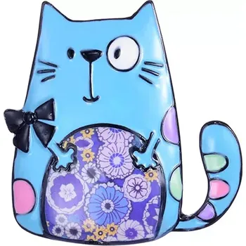 Brož Brož Modrozelená kočka