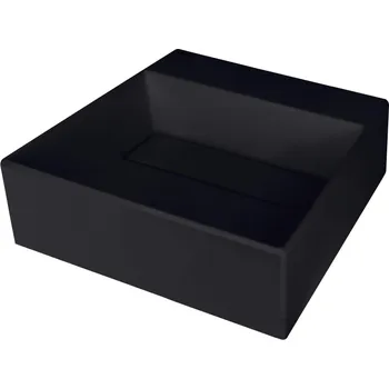 Deante Correo umyvadlo s krytem granitové, černé, 400x400 mm CQR_NU4M