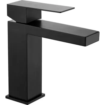 Vodovodní baterie TUANA Umyvadlová stojánková baterie Angela nízká černá matná TU-428173