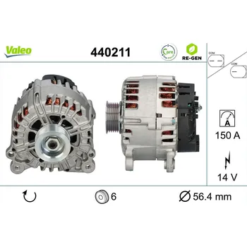 Alternátor Generátor VALEO 440211