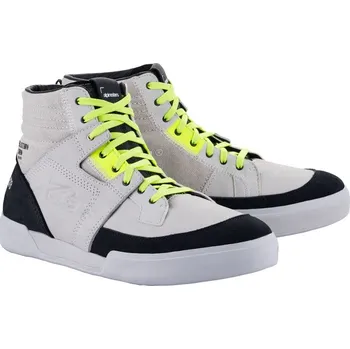 Moto obuv Boty akio kolekce diesel jeans, alpinestars (šedá/žlutá fluo/černá, vel. 46)