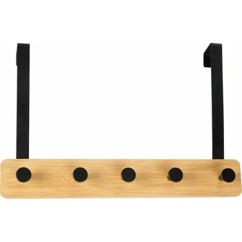 Dálkový ovladač Věšák na dveře Andrea House ax72099 Černá Kov 38 x 25 cm