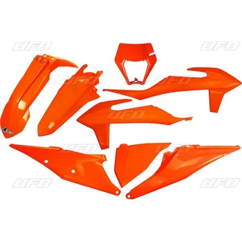 Motodíl UFO kompletní sada plastů KTM EXC 125 20-21, EXC 250 / 300 TPI 20-23, EXC-F 250 / 350 / 450 / 500 20-23 s krytem světla barva oranžová fluorescenční (KT527FFLU) (UFO kompletní sada plastů KTM EXC 125 20-21, EXC 250 / 300 TPI 20-23, EXC-F 250 / 350 / 450 /