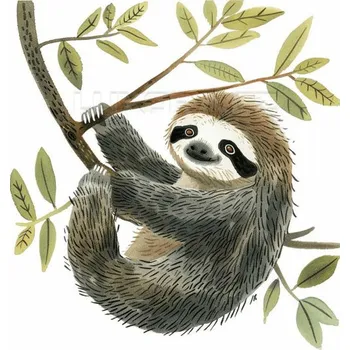 Nášivka Nažehlovačka Lenochod - 6 x 6 cm