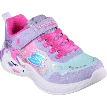 Dámská obuv Dívčí rekreační obuv SKECHERS-S Lights Unicorn Wishful Magic K lavender/hot pink Fialová 35