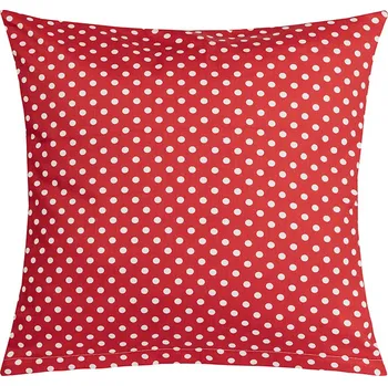 Povlak na dekorativní polštářek Bellatex Povláček bavlněný satén Červená