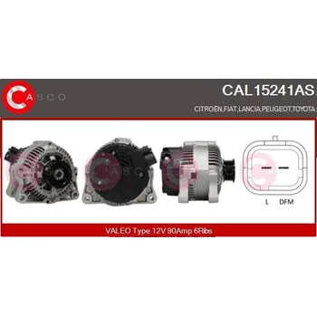 Alternátor Generátor CASCO CAL15241AS