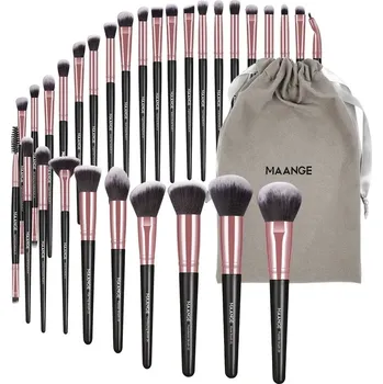 Kosmetický štětec Profesionální sada štětců na make up s taštičkou | kosmetické potřeby 30 ks - Černé zlato