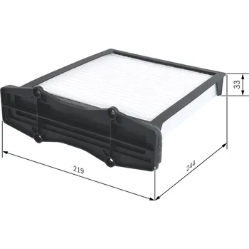 Ventilátor topení a klimatizace Filtr, vzduch v interiéru BOSCH 1 987 432 116