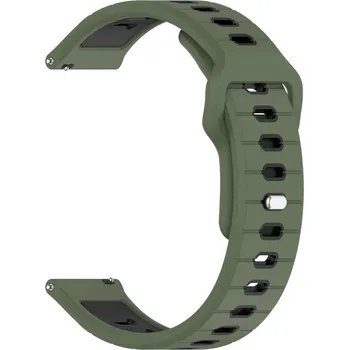 VSECHNONAMOBIL 111857 SPORTY Vyměnitelný silikonový řemínek Garmin Vivoactive 5 / Vivoactive 6 tmavě zelený