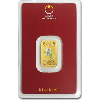 Sběratelství 5 g investiční zlatý slitek | Münze Österreich | Kinebar