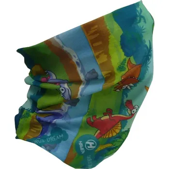 Cyklistické oblečení HAVEN Cyklistický nákrčník - DINO KIDS - vícebarevná