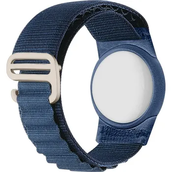 VSECHNONAMOBIL 111843 NYLON Řemínek s pouzdrem pro Apple AirTag tmavě modrý