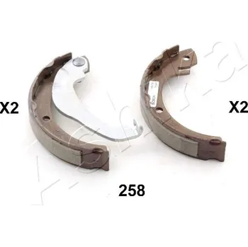 Brzdová čelist Sada brzdových čelistí ASHIKA 55-02-258