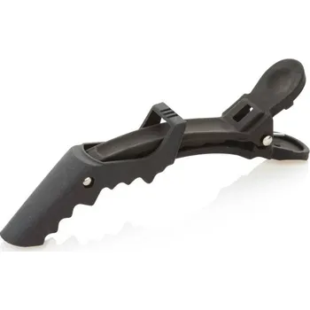 Xanitalia Pineta do vlasů KROKODÝL KARBON velká uchycovací 10cm černá matná